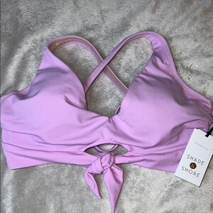 NWT Shade & Shore Light Purple Bikini Top 32D